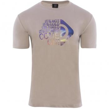 Izas Alabama Camiseta algodón, Hombre, Plateado, XL