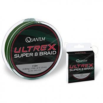 Quantum ultrex Super 8 Braid Pequeño Bobina, Verde, One Size