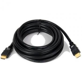 Cable HDMI 2.0 (4K @ 60Hz) Tipo A a Tipo A, Dorado, 10 m, Negro
