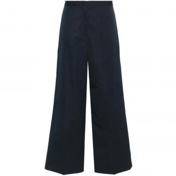 Fabiana Filippi Women's High-Waist Wide-Leg Trousers in Blue | Size 44 | PAD264F264D614 Color 5144
