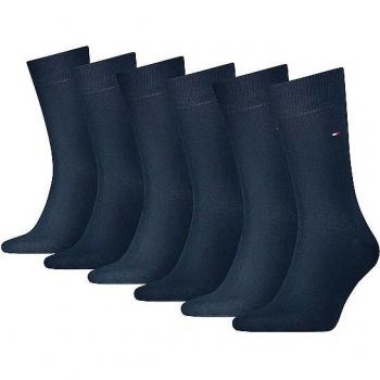 Calcetines Clásicos Tommy Hilfiger para Hombre, Paquete de 6, Color Azul Marino, Talla 39-42