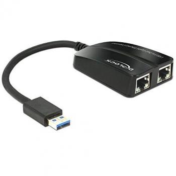 Adaptador USB 3.0 a 2x RJ-45 Gigabit Ethernet Delock