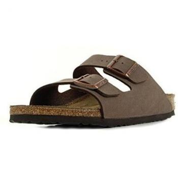 Birkenstock Arizona Birko-Flor Nubuck Women's Sandals - Mocha - UK4.5 EU37 Narrow Fit