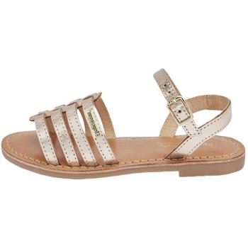 Sandalias BERLIOZ Les Tropéziennes par M Belarbi para niña beige dorado