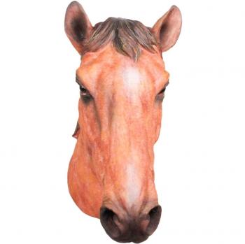 FARMWOOD 3152s-br vida real figura de cabeza de caballo - Multicolor