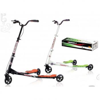 Umit Cruiser 3 Patinete 3 Ruedas, Unisex Niños, Negro/Naranja, M
