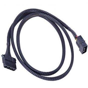 Phobya 4Pin Molex Stromverlängerung 90cm - Schwarz