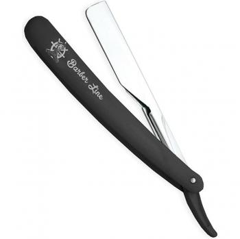 Eurostil Barber Line Navaja de Afeitar con Mango de Plástico y Hoja Cambiable 1 Unidad