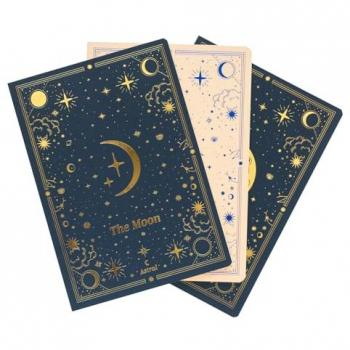 Pack 3 Cuadernos A5 Astral Erik - Libretas de Diseño Azul para Material Escolar