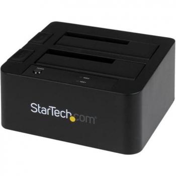 StarTech.com Dual-Bay USB 3.0 / eSATA to SATA Hard Drive Docking Station with UASP for 2.5/3.5in SSD/HDD – SATA 6 Gbps (SDOCK2U33