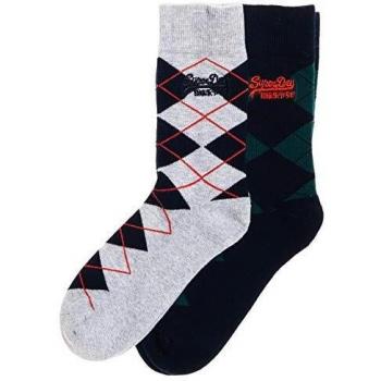 Superdry Preppy Argile Socks Calcetines, Gris