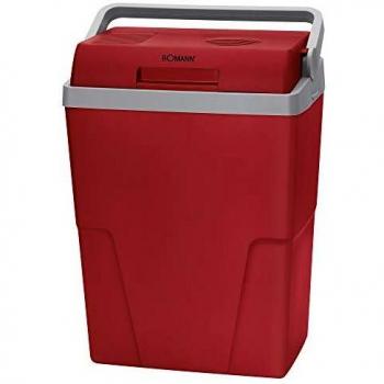 Nevera portátil eléctrica Bomann KB 6011 CB, 25L, conexión 12V y 220V, ideal para camping, color rojo