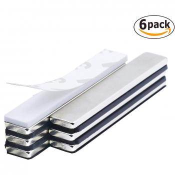 Juego de 6 imanes de neodimio, Imanes fuertes adhesivos con cinta adhesiva de 3M, Imanes autoadhesivos con película adhesiva, fuerza adhesiva extra, 8 adhesivos
