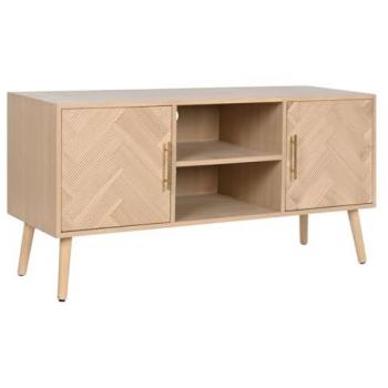 Mueble de TV Home ESPRIT Natural Madera de Paulonia Madera MDF 120 x 40 x 60 cm