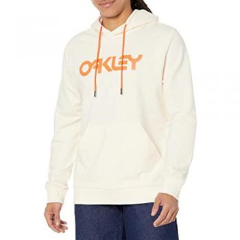 Sudadera con capucha Oakley B1B PO 2.0 blanca con logo oro, tamaño M para hombre