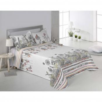 Secaneta Stilia, Colcha Bouti Termosellada y Estampada Primavera/Verano + Cojines a Juego, Dalia