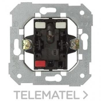Interruptor unipolar con piloto Simon 75, embornamiento rápido, 10AX, 250V