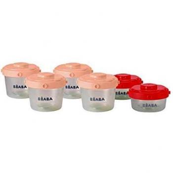 Béaba - Lote 6 Portions Clip Primera Edad 60 ml y 120 ml