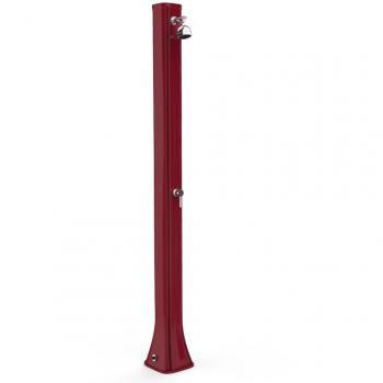 Ducha Solar Big Happy de Polietileno HD con Grifo Mezclador, Roja (H300/3027)