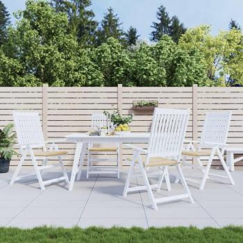 Cojines de silla de jardín vidaXL 4 uds tela Oxford beige 50x50x4 cm