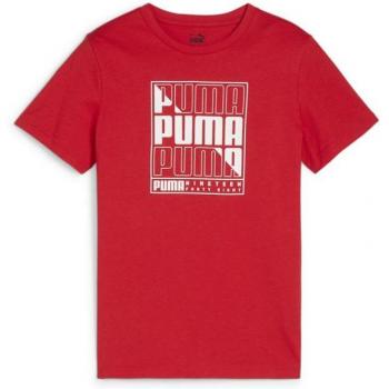 Camiseta de Manga Corta Infantil Puma Graphics Roja