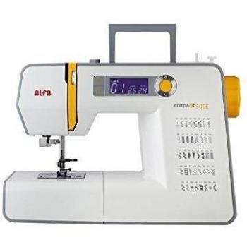Alfa Compakt 500E Plus - Máquina de coser electrónica, compacta y portatil