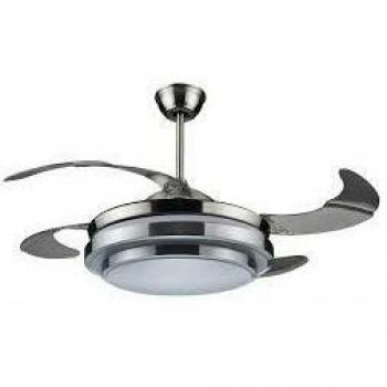 Ventilador de Techo DCG VECRD47TL con 4 Palas Plegables, Luz LED y Control Remoto
