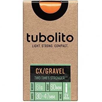 Tubolito Tubo CX/Gravel TPU Inner Tube - 700c - Neon Orange - 30mm / 47mm / 60mm Valve