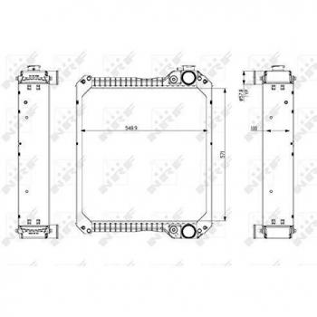 Radiador de Motor NRF 54077 - Refrigeración Eficiente y Universal
