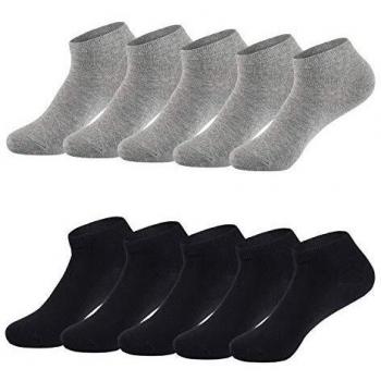 TUUHAW Calcetines de Deporte Low Cut Pro Para Hombre Mujer y niño 10 Pares Calcetines Cortos Tobilleros Deportivos Zapatilla Transpirable