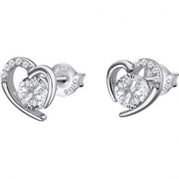Pendientes Lotus Silver LP3106-4/1 Pure Essential de Plata con Circonita y Motivo Corazón para Mujer