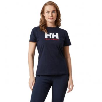 Camiseta Helly Hansen Mujer Logo Azul Marino Talla XS