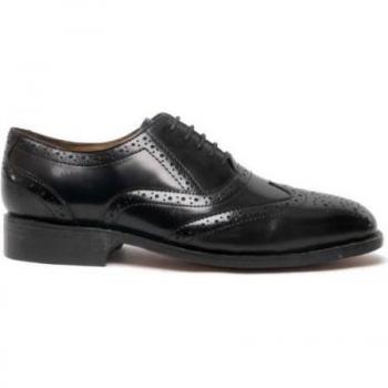 Amblers Ben Leather Soled Oxford Brogue Black Size 7