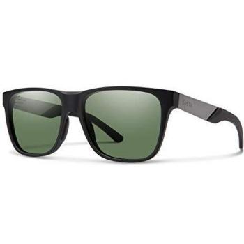 Smith Lowdown Steel Polarized Sunglasses - Matte Black Frame with ChromaPop Gray Green Lens