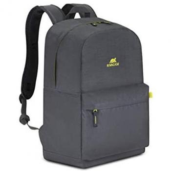 Rivacase Mochila Gris para Portátil de 15.6 con Compartimento Acolchado