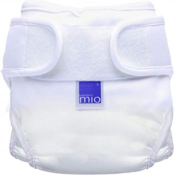 Bambino Mio, mioduo cobertor de pañal reutilizable, blanco, talla 2