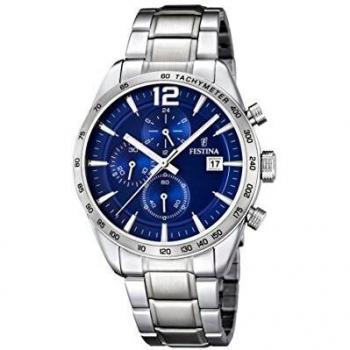 Festina Reloj Analógico para Hombre de Cuarzo con Correa en Acero Inoxidable F16759/3