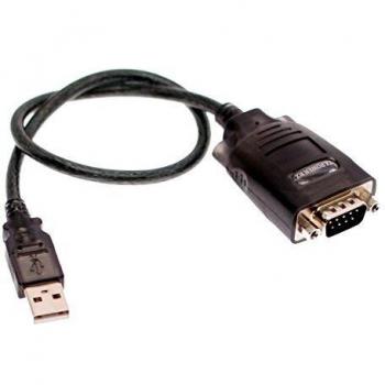 Ewent EW1116 Cable Convertidor USB a Serie RS232, 1.5m, Negro