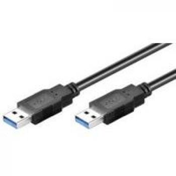 Cable de conexión USB 3.0 A-A de 1 metro en color negro marca Microconnect
