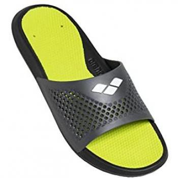 Chanclas de hombre Arena Bruno - Badeschlappen negro-lima-gris 43