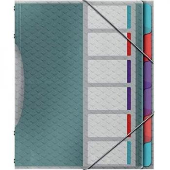 Esselte Clasificador 6 Separadores, Elástico, Multicolor, Colour'Ice, 626255