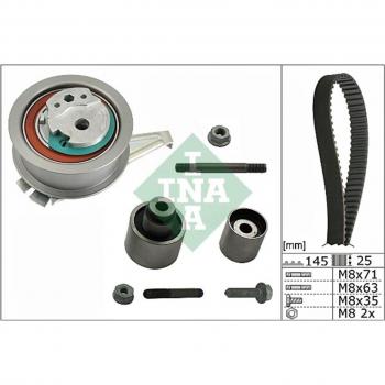 Juego de correas de distribución INA 530 0699 10 con todas las piezas necesarias para la instalación, fabricado por INA, incluye correa de distribución y poleas, diseñado para asegurar un funcionamiento óptimo del motor