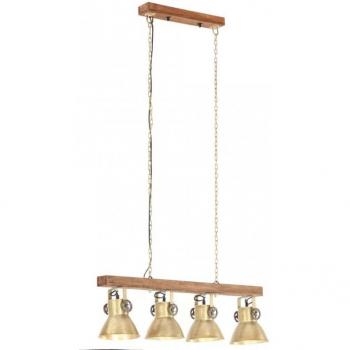 Lámpara de Techo Industrial 4xE27 25cm Latón