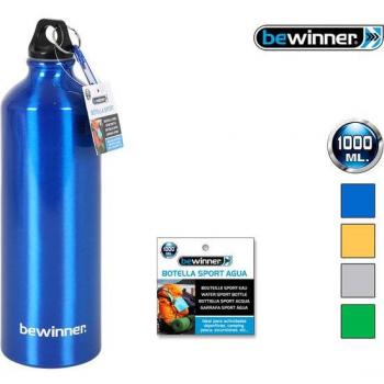 Botella de Agua Deportiva Bewinner de Aluminio 1000ml - Disponible en Varios Colores