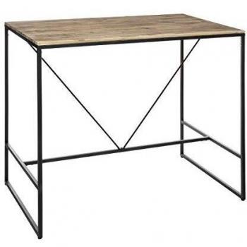 Mesa de Comedor Bar Edena - Vintage y Sofisticada, Metal y Madera, Diseño Atmosphera Créateur d'Intérieur