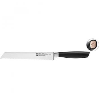 Cuchillo de pan Zwilling All *Star con mango negro y logo en oro rosa