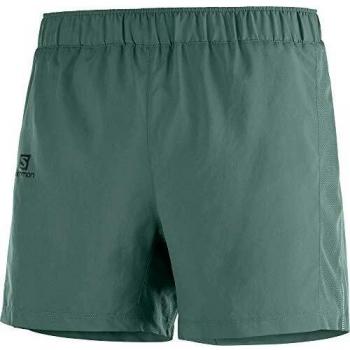 SALOMON Agile 5 Pantalones Cortos con Cintura Elástica, Hombre, Verde