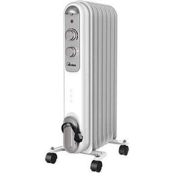 Ardes AR4R07S Radiador de Aceite 7 Elementos 1500W con Ruedas Color Silver
