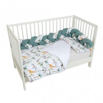 Conjunto nórdico y protector de cuna Bimbi Africa