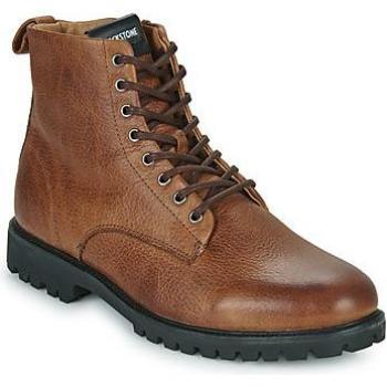 Blackstone Men's Brown Lace-Up Mid Boots
